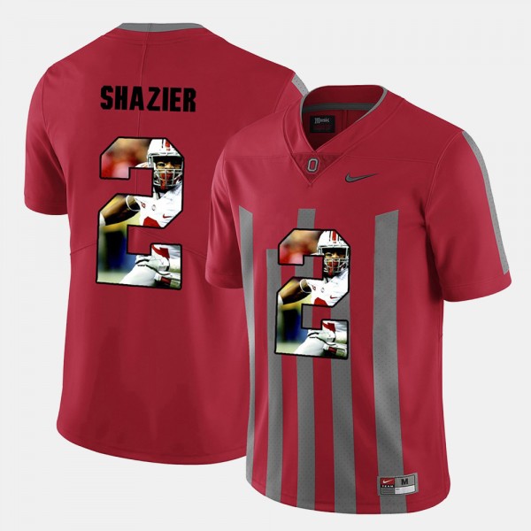 Ohio State Buckeyes Ryan Shazier Men's #2 Red Pictorial Fashion College Football Jersey 2404ZFQS7